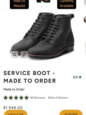 Dayton Service Boot 12US